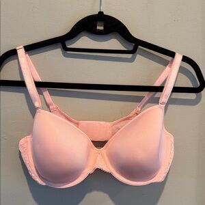 Hanky Panky Signature Lace Demi T-Shirt Bra in Bliss Pink, 36D